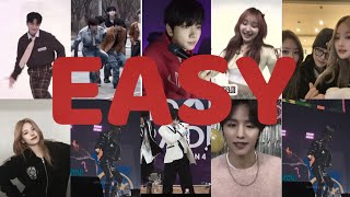 KPOP IDOLS DANCING AND SINGING TO LE SSERAFIM EASY PART 1 [upl. by Eliga809]