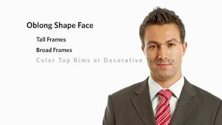 Best Mens Frames for an Oblong Face Shape [upl. by Drarrej]