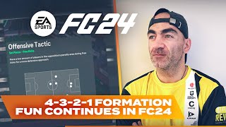 4321 formation player instructions with gameplay examples EA FC24 [upl. by Jacob793]