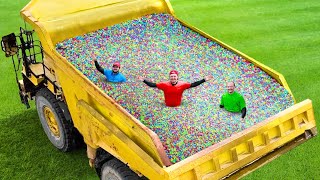 I Filled My Dump Truck With Orbeez [upl. by Laenahtan604]