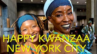 NYC Kwanzaa Celebration at the African Burial Ground National Monument in New York  Dec 27 2022 [upl. by Anayit]