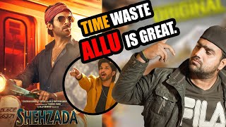 SHAHZADA TRAILER REACTION REVIEW  Kartik Aaryan VS Allu Arjun Comparison  FILMI JUNGLE HINDI 2023 [upl. by Noerb]