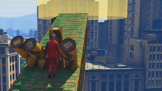 NOT SO EPIC PARKOUR GTA 5 Funny Moments [upl. by Gerstner416]