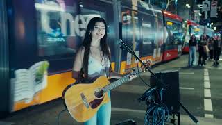 Awesome busker sings Taylor Swift Medley [upl. by Acul]