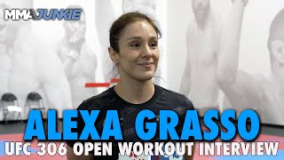 Alexa Grasso Inspired by Sharing Same Fight Day With Canelo Alvarez  UFC 306 Open Workouts [upl. by Bohannon]