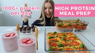 Easy Healthy amp High protein Meal Prep  100G Protein Per Day [upl. by Eradis911]