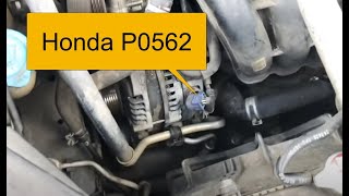 How to Fix Honda P0562 Charging System Low Voltage [upl. by Avi]