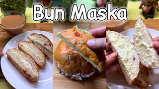 Bun Maska recipe  How to make bun maska  Easy bun maska  Street food at home  Buttered bread [upl. by Joachima383]