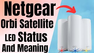 Netgear Orbi Satellite Red Blue Magenta LED Meaning 770 Series  Devicessetup [upl. by Hammond702]