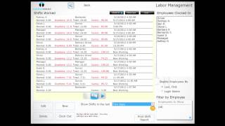 Harbortouch POS Hospitality Editing Employee Time Sheets [upl. by Thurman]