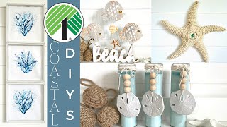 🐚 NEW 🐚 DOLLAR TREE DIY COASTAL BEACH DECOR [upl. by Akiwak]