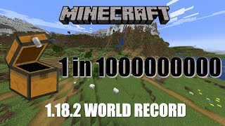 Minecraft 118 Random Seed Speedrun 738 WORLD RECORD [upl. by Waki]