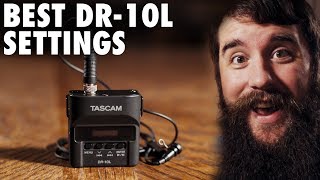 Best settings for the Tascam DR10L Audio Recorder [upl. by Anirehs]