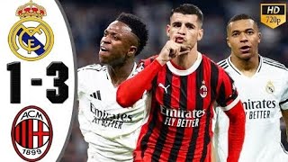 Real Madrid vs AC Milan 13 Highlights amp all goals [upl. by Maxy418]