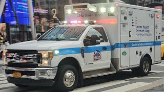 NorthWell Health EMS Responding On 7th Ave In Midtown Manhattan New York City [upl. by Pittel]