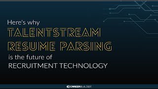 Talentstream Resume Parsing  Future of Recruitment Technology [upl. by Osner358]