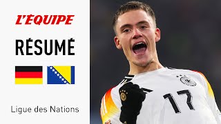 Ligue des Nations  Avec 7 buts lAllemagne écrase la Bosnie dans une leçon de football [upl. by Drus879]