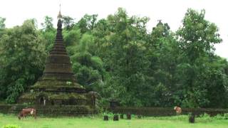 2011 Myanmar 03 Myanmar Mrauk U Temples and Pagodas [upl. by Idyh948]