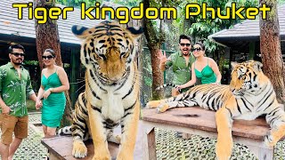 Tiger Kingdom Phuket ThailandFull Details amp ReviewPlayed With Real Tiger in Tiger Kingdom 🐯 [upl. by Shelba]