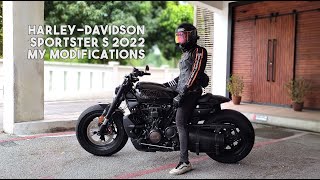 My HarleyDavidson Sportster S 2022 Modifications [upl. by Scott]