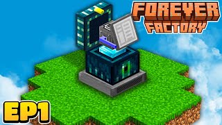 THE BEST FACTORY AUTOMATION SKYBLOCK EP1  Minecraft Forever Factory Modded Questing Skyblock [upl. by Tiny]