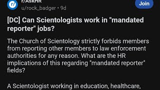 Can Scientologists Work In Mandated Reporter Jobs 2024 [upl. by Hedy860]