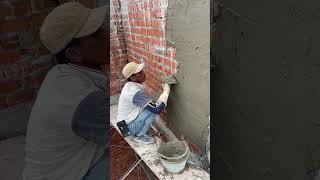 Plastering method 🆗shorts plaster shortsfeed construction [upl. by Vernita]