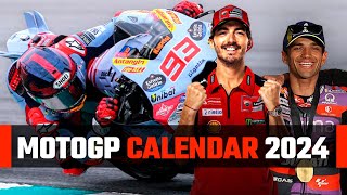 MotoGP 2024 Calendar  NextBike [upl. by Cirri344]