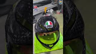 Clear coat carbon helm agv modifikasimotor carbonforged carbonhelm [upl. by Topper]