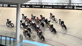 2024 Canadian Track Cycling Championships  Junior Women Scratch Race Bromont Quebec Canada [upl. by Hassadah]