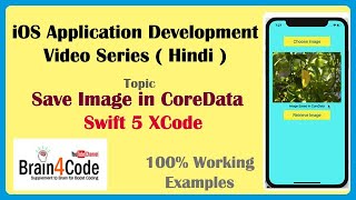 Save Image in CoreData with Swift 5 XCode  Save and Retrieve Image in CoreData  Hindi  Easy Way [upl. by Zetrok395]