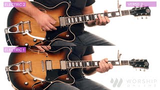 Gracefully Broken  Matt Redman Feat Tasha Cobbs Leonard  Electric amp Acoustic Guitar Tutorial [upl. by Rus745]