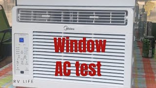 Window AC testFulltime RV life [upl. by Utta]