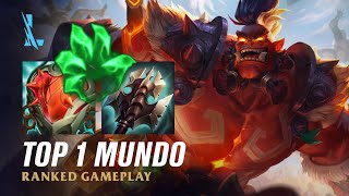 Wild Rift MUNDO  TOP 1 Rageborn Mundo S14 Ranked Gameplay  Build [upl. by Norwood500]