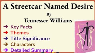 A Streetcar Named Desire Summary In HindiUrduThemesKey Facts Title SignificanceDetailed Summary [upl. by Dloniger]