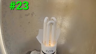 Electronic ballast CFL burning 23 FOX LIGHT 15W 2700k Warm White E27 [upl. by Sloane500]