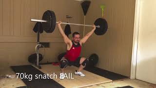 Olympic Weightlifting POST SURGERY LOOP  7 weeks biceps tenodesis labrum cleanup [upl. by Cheri]