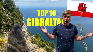 Top 10 Things to do in GIBRALTAR  Travel Guide [upl. by Chainey]