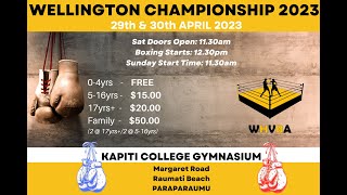 Wellington Champs Boxing Tournament Saturday [upl. by Anselmi]