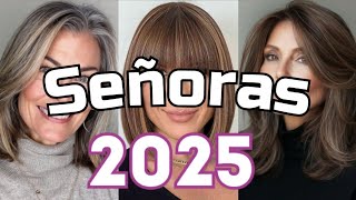 CORTES CABELLO señoras 2025 que SON TENDENCIAS ✂️🔴 ESTILOS modernos [upl. by Adnovahs]