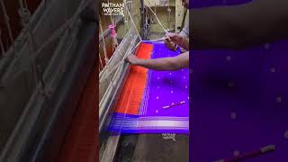 Making of Paithani Sarees paithani silk saree manufacturing pallu [upl. by Gery]