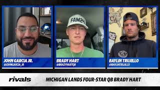 Interview with new Michigan QB commit Brady Hart [upl. by Nino654]