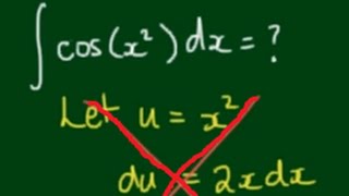 How to integrate cosx2  The Fresnel Integral Cx [upl. by Aisac]