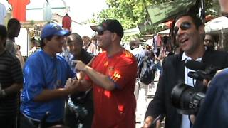 Entrevista por la RAI en el previo a la final de la EUROCOPA 2012 España 4  Italia 0 [upl. by Charmane]