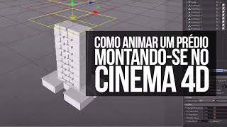 ► Montando prédio 3D com Mograph no Cinema 4D [upl. by Ecadnac]