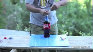 Coke  Mentos explosion of condom [upl. by Murage699]