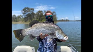 Fishing for big barra  Lake Monduran madness The journey to a meter barramundi Part 2 of 3 [upl. by Martelle162]