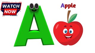 A for Apple B for Ball  Alphabet Abc song  Abcd Song  Phonics song  Kiddy Zone [upl. by Romina]