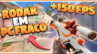 COMO RODAR CS2 EM PC FRACO EM 2024 Como Aumentar o FPS no Counter Strike 2 [upl. by Ydrah414]