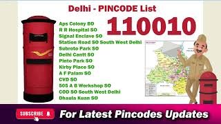 Subroto Park Delhi Pin Code 110010  Subroto Park Pin Code [upl. by Annoid]